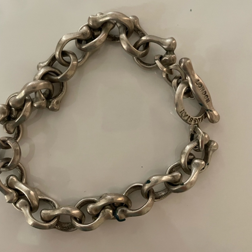 ‼️Moving Sale Tateossian London Chunky Silver Chain Bracelet 49g - Picture 5 of 14